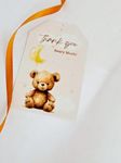 he Banner Company Teddy Bear Gift Tags Set of 18 (2.5”x4”) – Perfect for Wild Celebrations and Thanksgiving Return Gifts