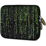 Amzer 10.5-Inch Designer Neoprene Sleeve for Tablet, eBook, Netbook - Green Data (AMZ5076105)