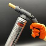 AirTech-UK Auto Start Blow Torch with 3 x Gosystem 2350 Butane Propane Mix Gas Cartridge - Premium DIY Tool for General DIY, Plumbing, Soldering, and Paint Stripping (3)