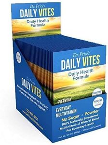 Daily Vites Multivitamin for Men and Women | Mineral Powder Supplement, Vitamin B, C and D, Biotin, Zinc, Iron | Drink Mix 30 Packets | Dr. Price's Vitamins | No Sugar Vegetarian Non-GMO Gluten-Free