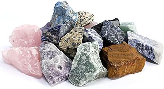KomeStone Rough Gemstone Rocks for Rock Tumblers, Natural Raw Crystal Stones for Rock Tumbling, Works for Any Rock Tumblers