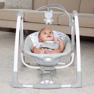 Ingenuity Portable Baby Swing – Compact Foldable Infant Seat