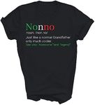 MIRABOZZI Best Funny Nonno Italian Grandfather Definition Papa Granddad Grandpa Gift Unisex Shirt Women Men T-Shirt (Black;XL)