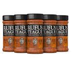 Rufus Teague - Spicy Meat Rub - Premium BBQ Rub - 6.5oz Bottles - 6 Pack