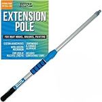 Extension Pole Telescoping Pole Extension Rod Extendable Pole Telescopic Deck Brush Boat Hook Painters Pole 3/4" Universal End Painting Paint Roller Mop Handle Twist Lock Long Stick Extender 1.8-3FT