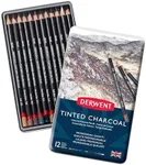 Derwent Tinted Charcoal Pencils, 4m