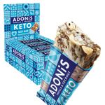 Adonis Vanilla & Coconut Keto Bars (16 x 35g) | Vegan/Keto-Friendly | 100% Natural Keto Snacks | Gluten Free, Sugar Free, Palm Oil Free | Low Sugar, Low Calorie & Low Carb | Ideal for a Keto Diet