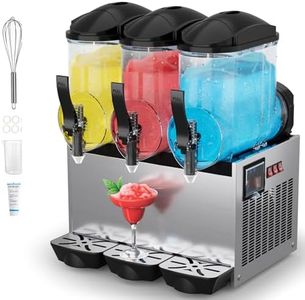 Commercial Margarita Machine,12 Gallon 1050W 110V Large Slushy & Margarita & Frozen Drink Maker,45L Electric Icey Slushie Machine for Cocktail Beverage Wine Daiquiri Lemonade etc.