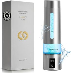 Hydrogen Water Bottle Generator - Up to 8100 PPB - Certified H2 Generator - 12-Hour Hydrogen Retention - Portable Alkaline Water Pitcher | 3 Hydrogen Modes| Platinum-Iridium Catalyst | Healthy Gift