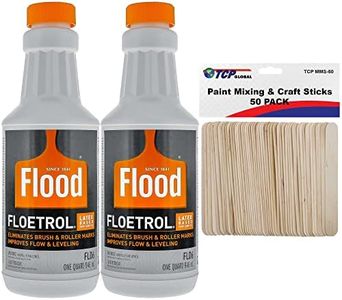 U.S. Art Supply Floetrol Paint Additive Pouring Medium for Acrylic Paint and 50 Mixing Sticks