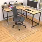 Premium Office Chair Mat for Hard Wood Floors,36 x 48 inches, Clear Floor Mat for for Rolling Chairs, Heavy Duty Floor Protectors for Home Office, Anti-Slip, Easy to Clean