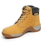 DeWALT Builder Mens Safety Work Lace Up SB Steel Toe Ankle Boots UK 10 / EU 44 Yellow