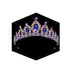 Kamirola - Queen Crown and Tiaras Princess Crown for Women and Girls Crystal Headbands for Bridal, Princess for Wedding and Party(01), 15CM, Alloy Metal, Crystal