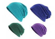 Chemo Headwear for Women UK Soft Beanie Head Wrap Scarf Turban Cap Cotton Alopecia Bandana Head Cover Multifunction (Purple)