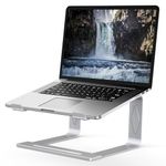 Laptop Stand for Desk, Metal Laptop Riser Holder, Removable Notebook Stand Ventilated Cooling Computer Stand Compatible with 10-15.6” Laptops