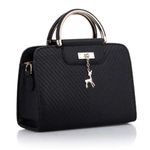 BABIES BLOOM Black Stylish Small Handbags For Women| Top Handle Bags With Tassel| Black Sling Bag for Working Women and Girls(Black)