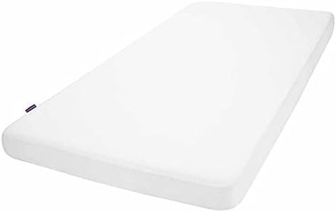 ClevaMama Bedside Crib Waterproof Mattress Protector - 46x83x10 cm - Fabric Bag, White, 3374