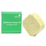 Rustic Art Hibiscus HempOil Shampoo Bar | Reduce Hair Fall & Frizz | Sulphate & Paraben Free | Natural & Organic | Vetiver & Lavender | For Women & Men | 75 Gm