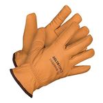 Delta Force Winter Water/Oil Resistant Goatskin Grain Leather Gloves (Large)