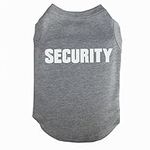 Dog Shirt T Shirts Puppy Summer Clothes Dog Tank Top Vest Security Sweat Shirt for Small Dog Medium Dog Cat (XL, Grey)