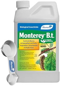 Monterey B.t. Bundled with Measuring Spoon - Caterpillar & Worm Killer Organic Gardening - Apply with Sprayer - 32 oz