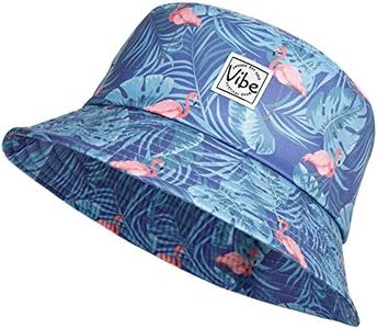 Vibe Festival Gear Bucket Hat Unisex for Men Women Fashion Fishing Hat Cute Fisherman Cap (Flamingo)