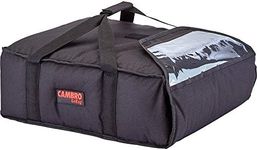 Cambro Polyester Insulated Pizza Bag, Food Delivery Bag Holds (2) 16" Or (3) 14" Pizza Boxes, 4PK Black GBP216-110