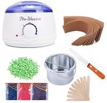 LRHAK Wax Heater Waxing Combo Mchine, Professional Hot Wax Warmer Waxing Automatic ,100 gm Beans Hair Removal Waxcombo Kit Women All Skin Types Hands, Legs, Underarms, Bikini, Intimate Area (Wax, Heater + Beans + Waxin Combo)