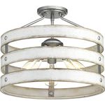 Progress Lighting Gulliver Collection Three-Light 17" Semi-Flush Convertible