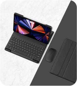 IPad Keyboard Case with Mouse,Empty room Wireless Bluetooth Keyboard with 10.2/10.5 Inch IPad Case,IPad Case with Keyboard for 2021 9th/2020 8th/2019 7th Gen/Air3,Black