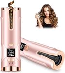 Upgraded Automatic Curling Iron, Cordless Auto Hair Curler with 6 Temps & Timers, Rechargeable & Portable Rotating Curling Wand Styling Tool, Built-in 5000mAh Battery