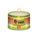 Mosquito Guard 12oz Mosquito Repellent Outdoor Patio Candle - Burns 35 Hours - Citronella Candles Outdoor Mosquito Repellent Indoors - Natural Mosquito Candles for Outside - Bug Repellent Candle