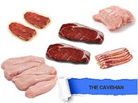 The Caveman Pack, Grass Fed Fresh Meat Pack. Includes Chicken, Turkey, Lamb Steaks, Sirloin Steaks & Bacon