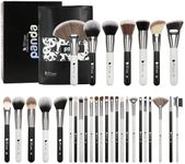 DUcare Professional Makeup Brushes set Panda Series Makeup Brush Set 31Pcs Kabuki Foundation Blending Face Powder Blush Concealers Eye Shadows With Leather Case Organizer