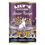 Lily's Kitchen Natural Senior Dog Food Wet Tins - Senior Recipe with Turkey - Complete Meal Recipes (6 Tins x 400g)