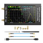 SeeSii NanoVNA-F V3 Vector Network Analyzer, [Upgraded] 1MHz-6GHz 4.3 Inch HF VHF UHF VNA Antenna Analyzer, Measuring S-Parameter Voltage SWR,Phase,Delay,Smith Chart,RTC Real-time,801 Scan Points