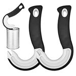 Ring Pull Can Opener Aid, 2PCS Hook Shaped Can Openers, Essential Kitchen Gadget, Ring Pull Can Opener, Easy to Use, Suitable for Elderly, Children, Arthritic Hands (Black)