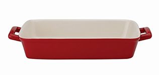 Mrs. Anderson's Baking Oblong Rectangular Baking Dish Roasting Lasagna Pan, Ceramic, Rose, 13-Inches x 9-Inches x 2.5-Inches