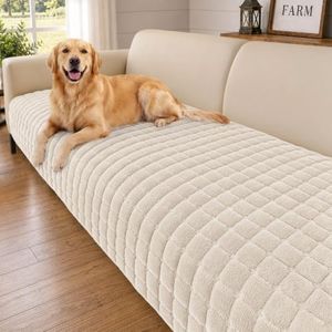 Smiry Velvet Couch Cover for Dogs, Non Slip Soft Sofa Protector for Pets