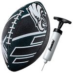 Franklin Sports NFL Philadelphia Eagles Football - Youth Football - Mini 8.5" Rubber Football - Perfect for Kids - Team Logos and Colors!, Gray, 70153F10Z