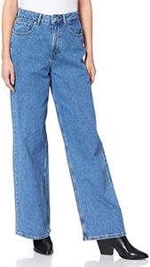 JJXX Women's Jjxx Jxtokyo Wide Hw Nr6002 Noos Jeans, Medium Blue Denim, 30W 32L UK