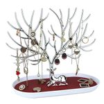 Antlers Jewelry Display Stand,Tree Tower Rack Hanging Organizer for Ring Earrings Necklace Bracelet