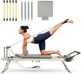 HOWHAI Reformer Pilates Machine, Foldable Pilates Reformer with Jump Board, Pilates Equipment for Home Gym Studio Use with 153 lbs Adjustable Resistance (400lbs Capacity)