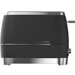 BEKO Cosmopolis Toaster TAM8202G, Retro Granite Grey Design, Extra Wide Slot 2-Slice Toaster, Includes Defrost, Reheat And Cancel Functions