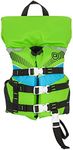 O'Brien Childs Nylon Life Jacket with Collar, Lime (32-55lbs)