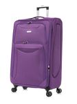 24" Medium Super Lightweight 4 Wheel Suitcase Luggage Expandable with Wheels