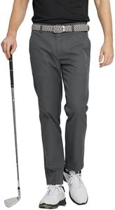 M MAELREG Golf Pants Men Casual Slim Fit -30"/32"/34" Stretch 5 Pockets Business Water-Resistant Mens Dress Pants Dark Grey