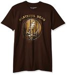 Liquid Blue Men's Grateful Dead Dead Brand T-Shirt, Chocolate, X-Large