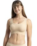 Jockey Women's Polyamide Removable Pads Wirefree Lounge Bra 1839_Skin_M