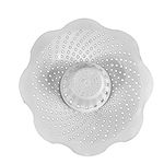 Danco 10306 Microban Hair Catcher, Bathroom and Bathtub Strainer White (2 Pack)